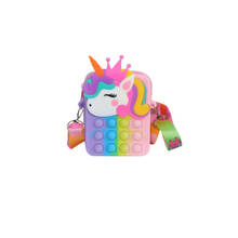 Load image into Gallery viewer, Crowned Unicorn Popper Purse