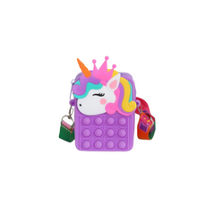 Load image into Gallery viewer, Crowned Unicorn Popper Purse